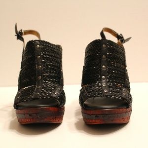 Corky's Black Wedges